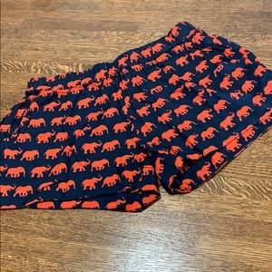 Escapada Navy shorts with Coral Elephants